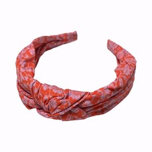 J Crew Liberty turban knot in red
